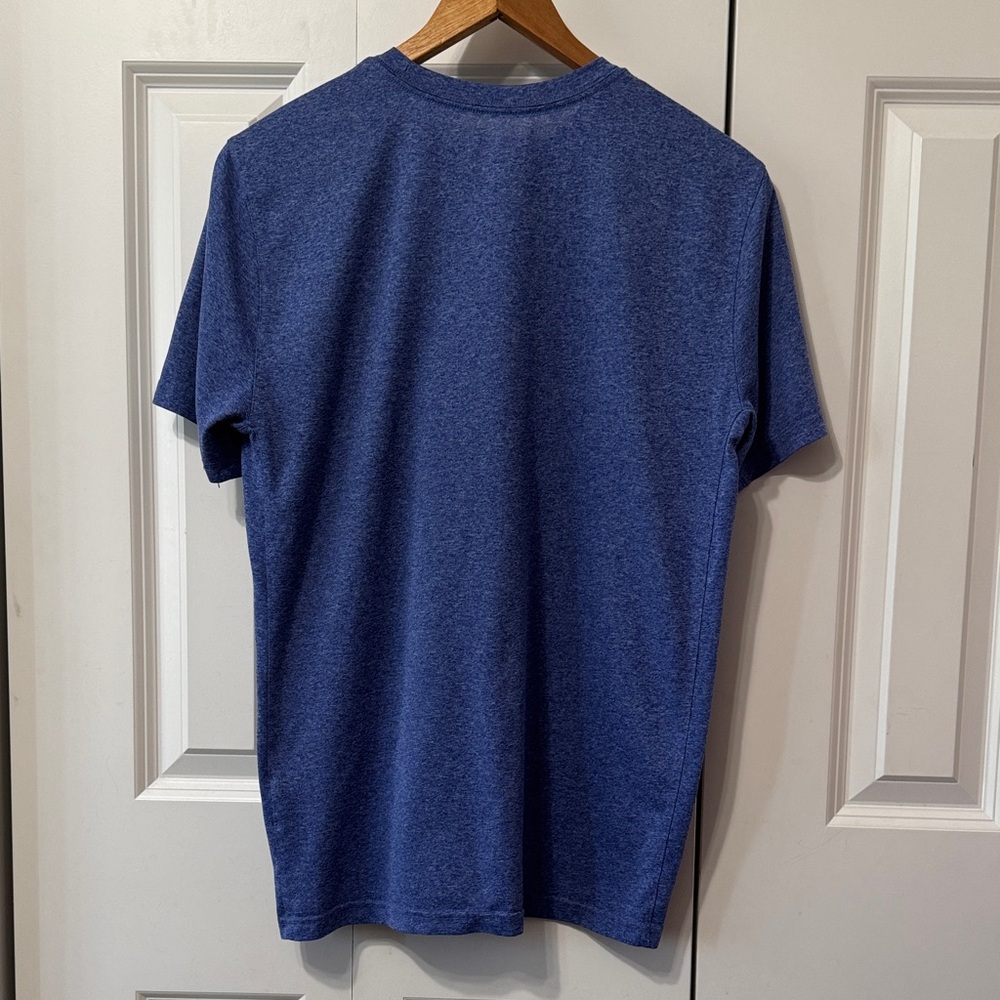 Nike Men's Heathered Blue Short Sleeve Dri-Fit Tee - Picture 4 of 4